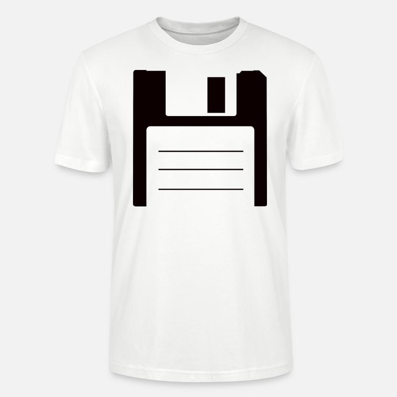 Diskette - Stanley/Stella Unisex Bio-T-Shirt CRAFTER - Weiß