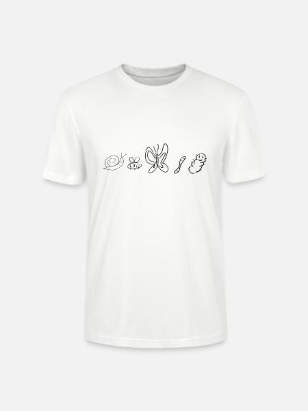 Nature Insect - Stanley/Stella CRAFTER Unisex Organic T-Shirt - white
