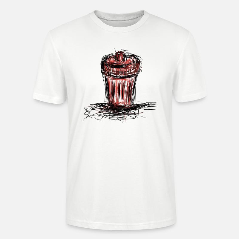 Müll eimer - Stanley/Stella Unisex Bio-T-Shirt CRAFTER - Weiß