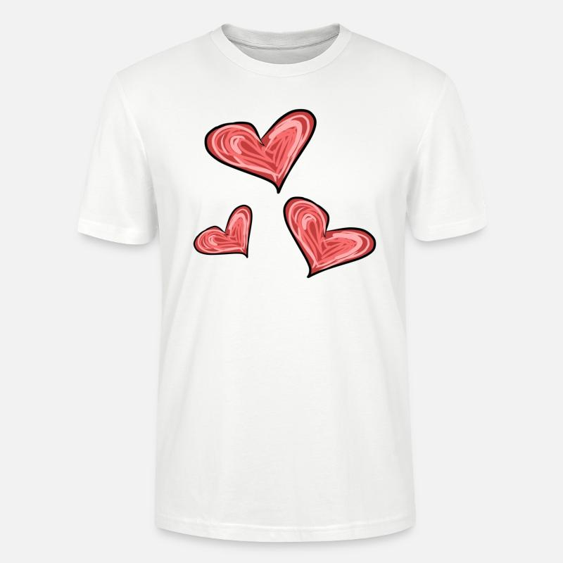 Herzen Herz - Stanley/Stella Unisex Bio-T-Shirt CRAFTER - Weiß