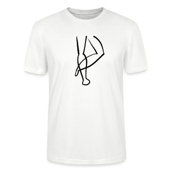beine bein - Stanley/Stella Unisex Bio-T-Shirt CRAFTER - Weiß - Vorne - Alina (178cm) & Michal (187cm)