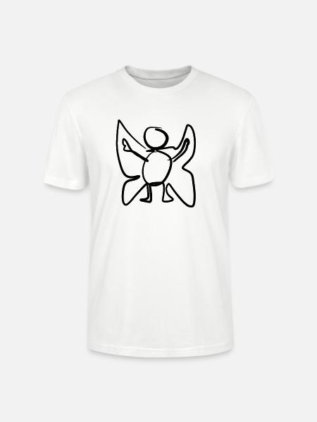 Abstract wings - Stanley/Stella CRAFTER Unisex Organic T-Shirt - white