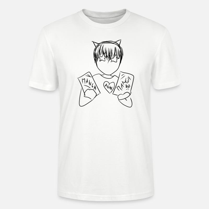 Manga Nerd - T-shirt bio CRAFTER Stanley Stella Unisexe - blanc