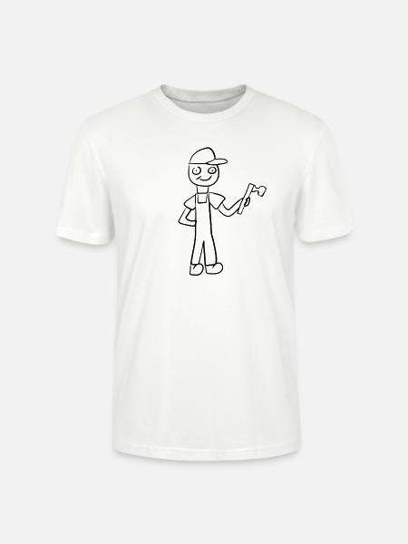 Handwerker Handwerk - Stanley/Stella Unisex Bio-T-Shirt CRAFTER - Weiß