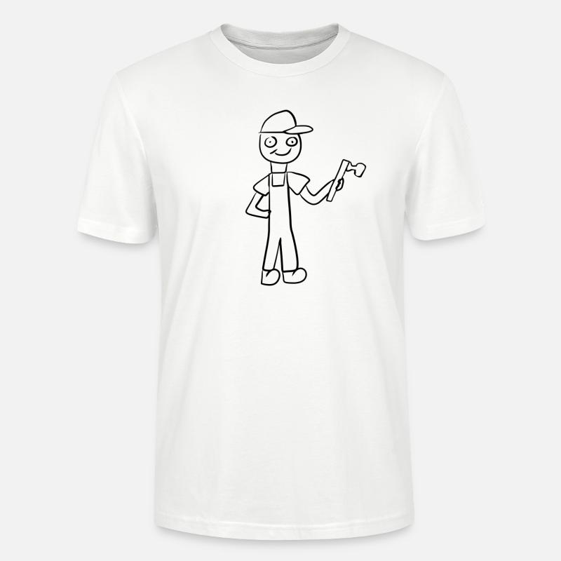 Handwerker Handwerk - Stanley/Stella Unisex Bio-T-Shirt CRAFTER - Weiß