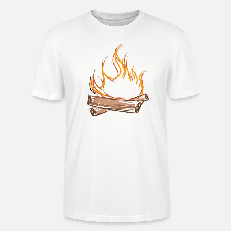 Feu de camp - T-shirt bio CRAFTER Stanley Stella Unisexe - blanc