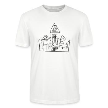 schloss mauern - Stanley/Stella Unisex Bio-T-Shirt CRAFTER - Weiß - Vorne - Alina (178cm) & Michal (187cm)