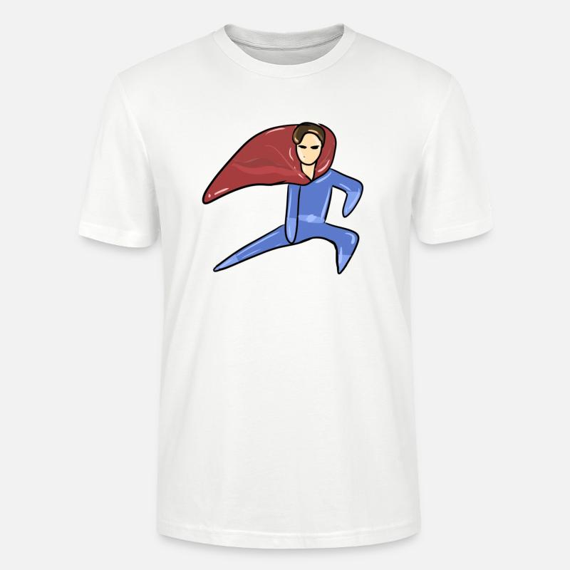 held superheld mann retter symbol - Stanley/Stella Unisex Bio-T-Shirt CRAFTER - Weiß