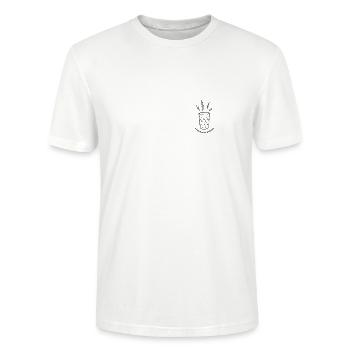 Schorlegewidder Glas - Stanley/Stella Unisex Bio-T-Shirt CRAFTER - Weiß - Vorne - Alina (178cm) & Michal (187cm)