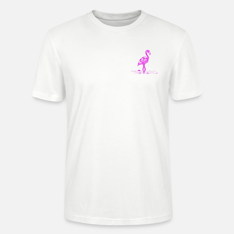 Flamingo - Stanley/Stella Unisex Bio-T-Shirt CRAFTER - Weiß