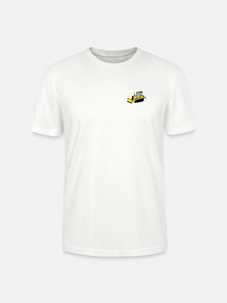 Planierraupe - Stanley/Stella Unisex Bio-T-Shirt CRAFTER - Weiß