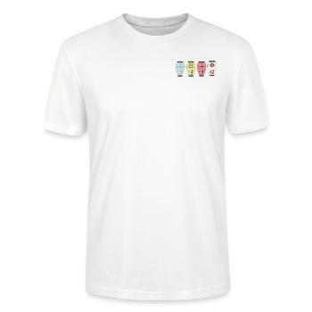 Logo Lanternes - T-shirt bio CRAFTER Stanley Stella Unisexe - blanc - Devant - Alina (178cm) & Michal (187cm)