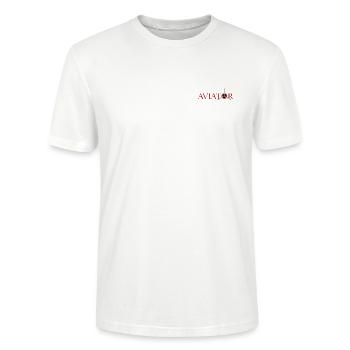 Aviateur - T-shirt bio CRAFTER Stanley Stella Unisexe - blanc - Devant - Alina (178cm) & Michal (187cm)