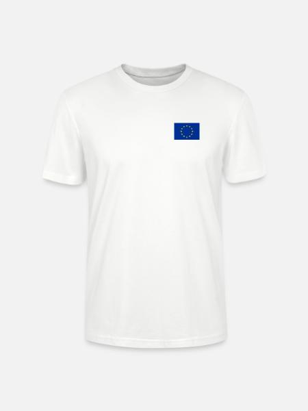 Drapeau de l’Europe - T-shirt bio CRAFTER Stanley Stella Unisexe - blanc