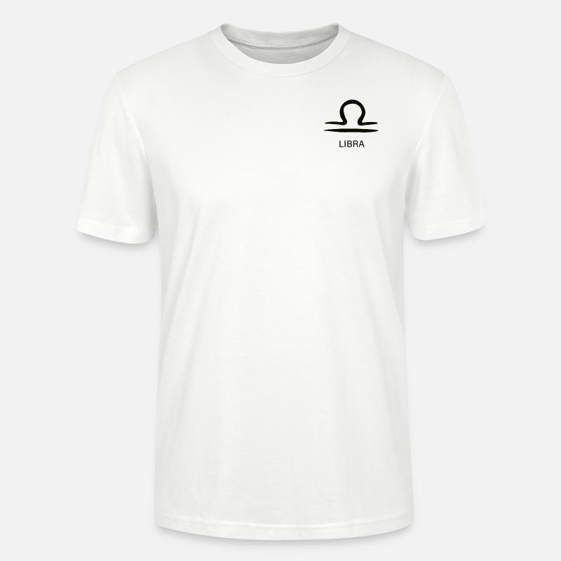 LIBRA | Waage simple - Stanley/Stella Unisex Bio-T-Shirt CRAFTER - Weiß