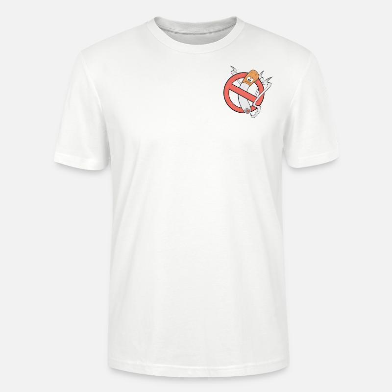 T-Shirt Rauchverbot Logo - Stanley/Stella Unisex Bio-T-Shirt CRAFTER - Weiß