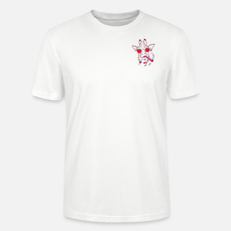 Herr Giraffe - Stanley/Stella Unisex Bio-T-Shirt CRAFTER - Weiß