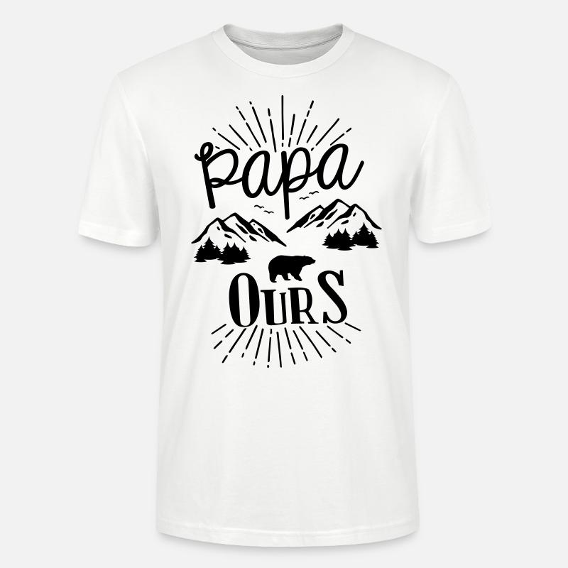 Papa Bär - Stanley/Stella Unisex Bio-T-Shirt CRAFTER - Weiß