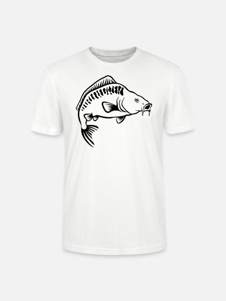carp - Stanley/Stella CRAFTER Unisex Organic T-Shirt - white