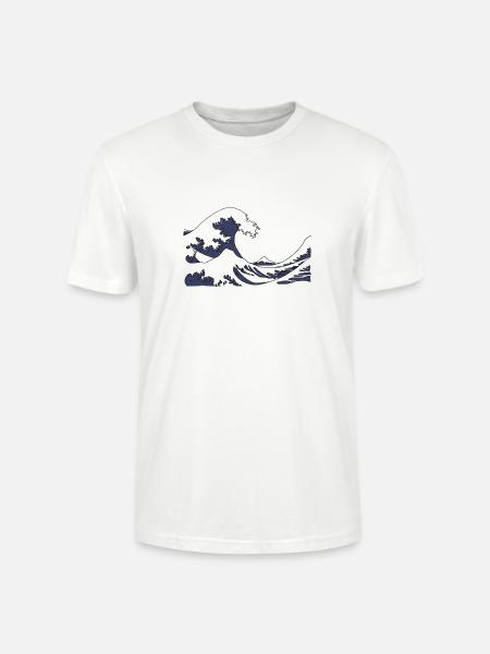 The great wave off Kanagawa - Stanley/Stella CRAFTER Unisex Organic T-Shirt - white