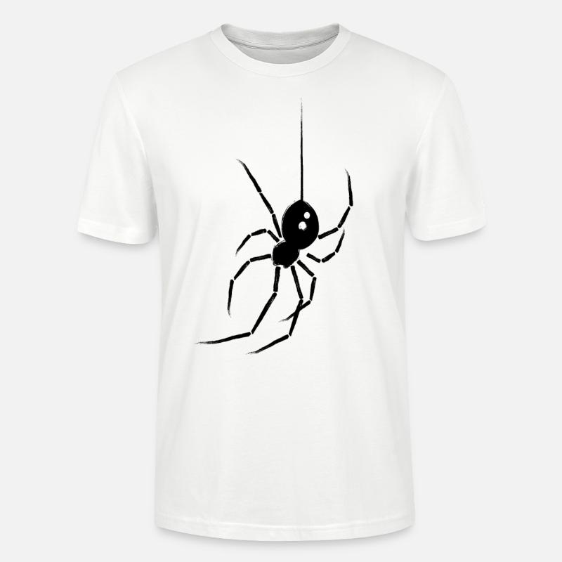 Spinne Schwarze Witwe - Stanley/Stella Unisex Bio-T-Shirt CRAFTER - Weiß