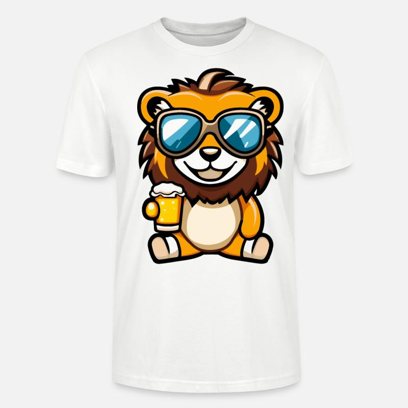 Bière de ski Löwe - T-shirt bio CRAFTER Stanley Stella Unisexe - blanc