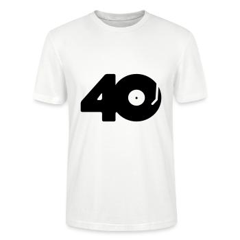 DJ 40 - T-shirt bio CRAFTER Stanley Stella Unisexe - blanc - Devant - Alina (178cm) & Michal (187cm)
