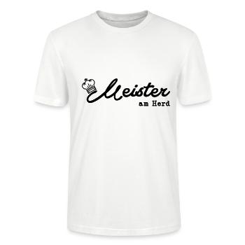 Meister am Herd - Stanley/Stella Unisex Bio-T-Shirt CRAFTER - Weiß - Vorne - Alina (178cm) & Michal (187cm)
