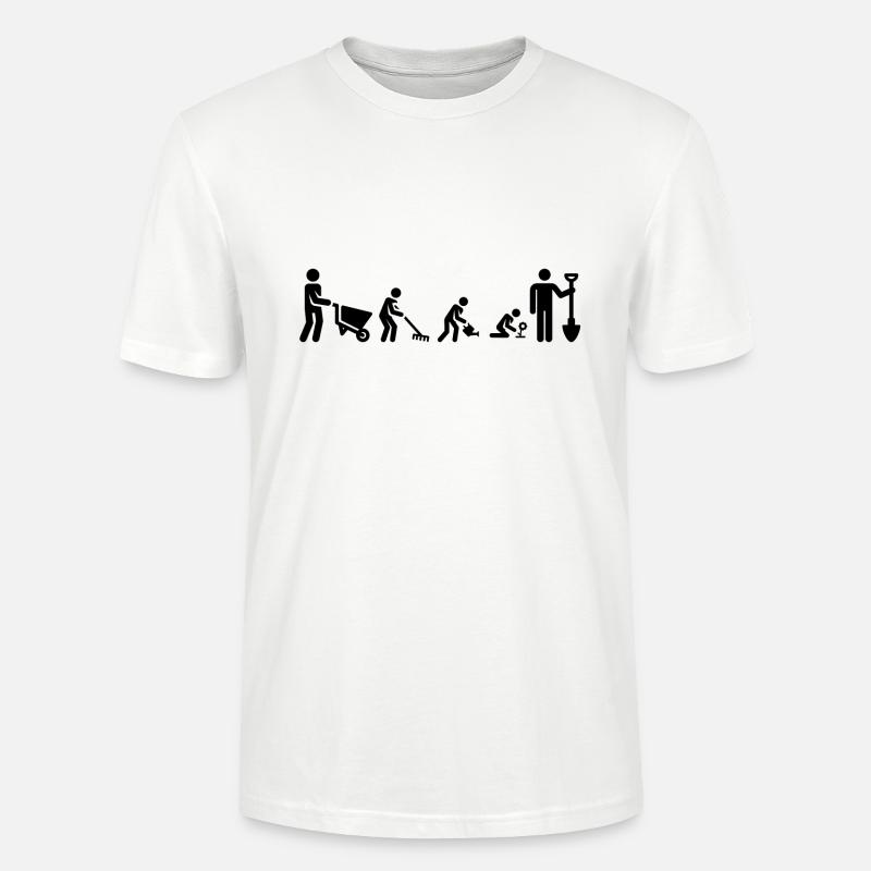 Gärtners Evolution - Stanley/Stella Unisex Bio-T-Shirt CRAFTER - Weiß