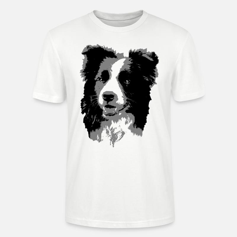 Border Collie - Stanley/Stella Unisex Bio-T-Shirt CRAFTER - Weiß