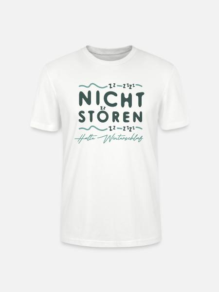 Winterschlaf - Stanley/Stella Unisex Bio-T-Shirt CRAFTER - Weiß