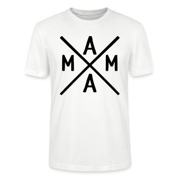 Mama - Stanley/Stella Unisex Bio-T-Shirt CRAFTER - Weiß - Vorne - Alina (178cm) & Michal (187cm)