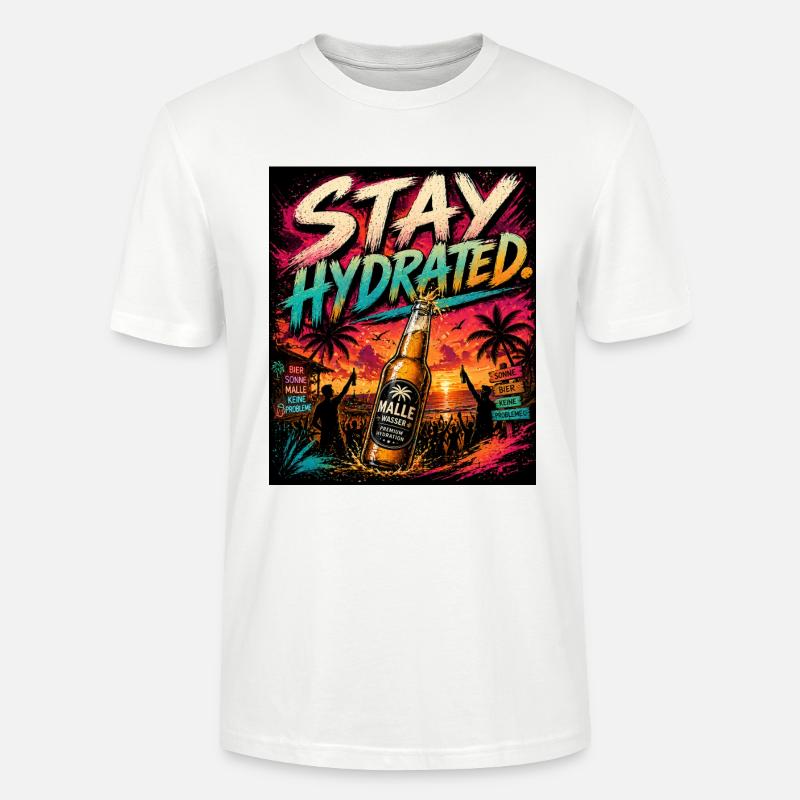 Stay Hydrated - Stanley/Stella Unisex Bio-T-Shirt CRAFTER - Weiß
