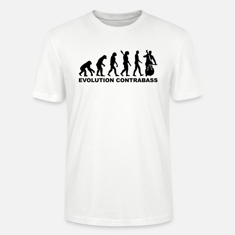 Evolution Contrabass - Stanley/Stella CRAFTER Unisex Organic T-Shirt - white