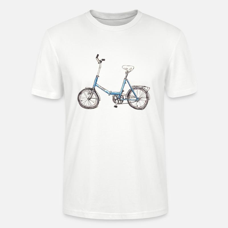 Roue pliante - T-shirt bio CRAFTER Stanley Stella Unisexe - blanc