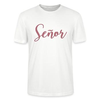 Señor Verlobungsbräutigam wird Hochzeitsfeier sein - Stanley/Stella Unisex Bio-T-Shirt CRAFTER - Weiß - Vorne - Alina (178cm) & Michal (187cm)