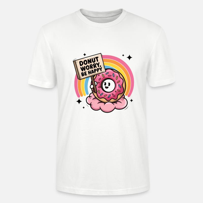 Donut-Sorge, sei glücklich - Stanley/Stella Unisex Bio-T-Shirt CRAFTER - Weiß