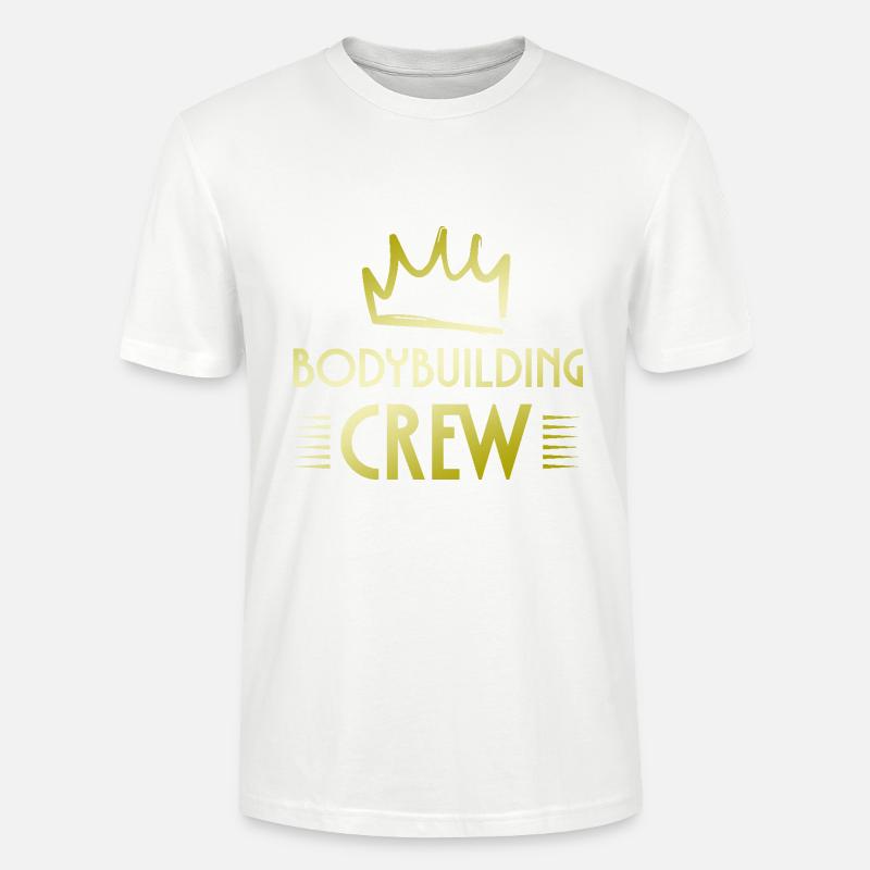Équipe de musculation - T-shirt bio CRAFTER Stanley Stella Unisexe - blanc