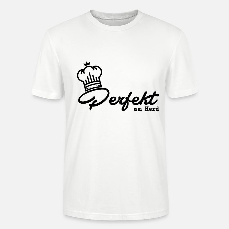 Perfekt am Herd - Stanley/Stella Unisex Bio-T-Shirt CRAFTER - Weiß