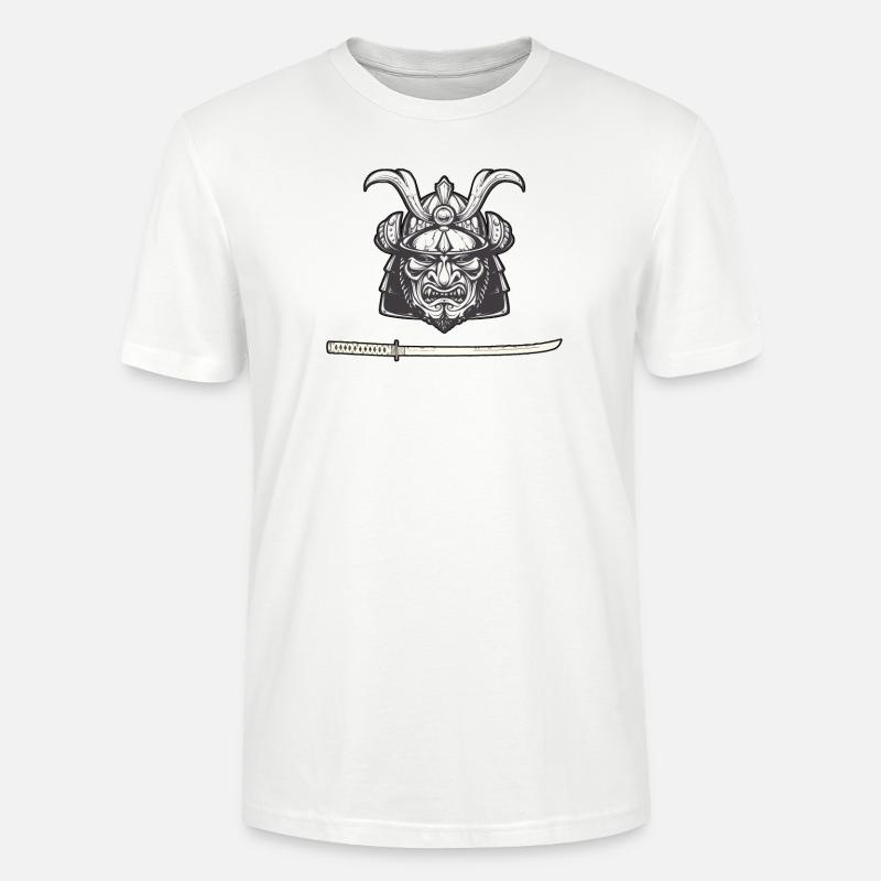 samurai katana - Stanley/Stella Unisex Bio-T-Shirt CRAFTER - Weiß