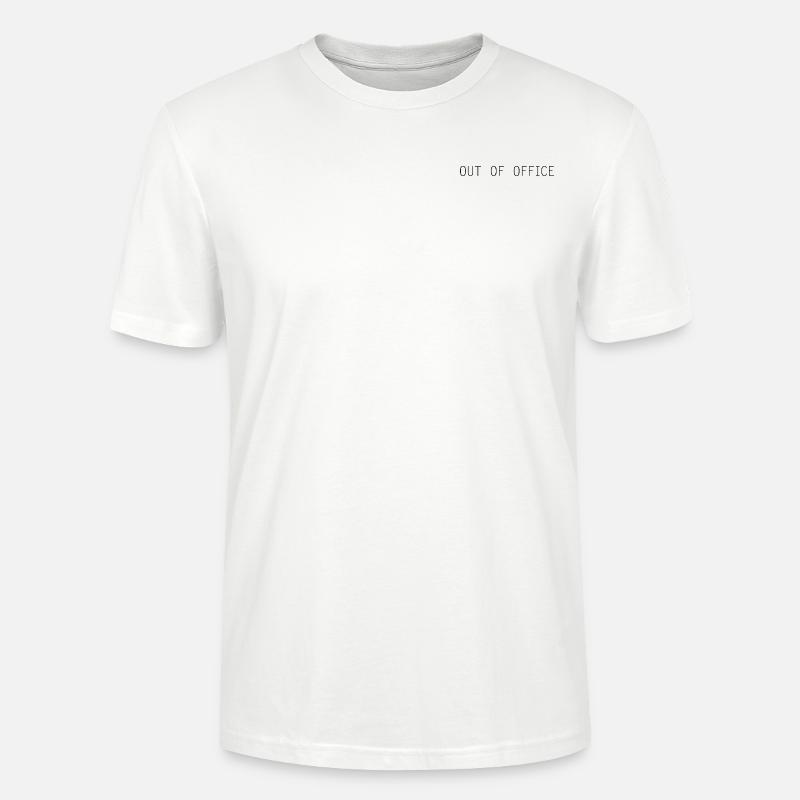 "Absent du bureau" - T-shirt bio CRAFTER Stanley Stella Unisexe - blanc