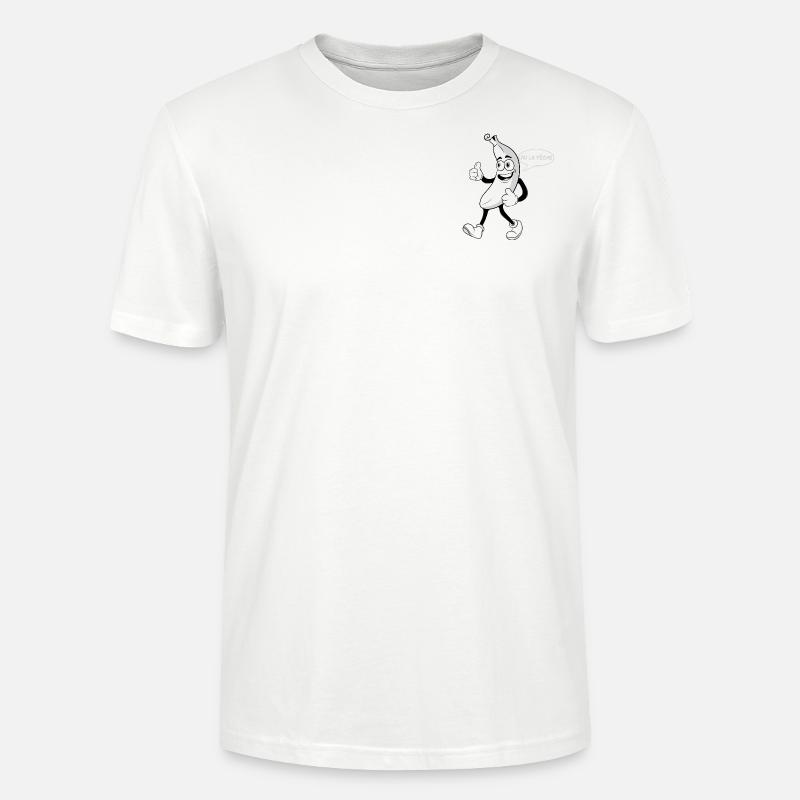 T-shirt Banana logo - T-shirt bio CRAFTER Stanley Stella Unisexe - blanc