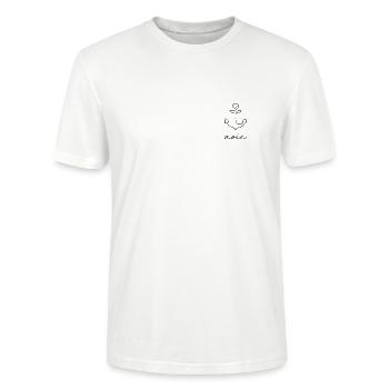 Moin Anker Motiv - Stanley/Stella Unisex Bio-T-Shirt CRAFTER - Weiß - Vorne - Alina (178cm) & Michal (187cm)