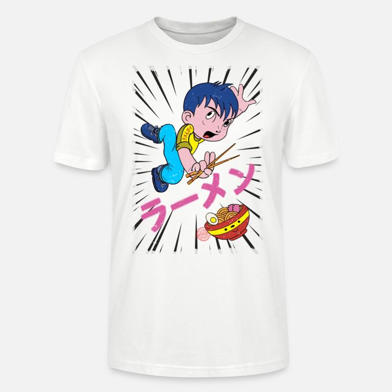 Ramen Boy - Stanley/Stella Unisex Bio-T-Shirt CRAFTER - Weiß