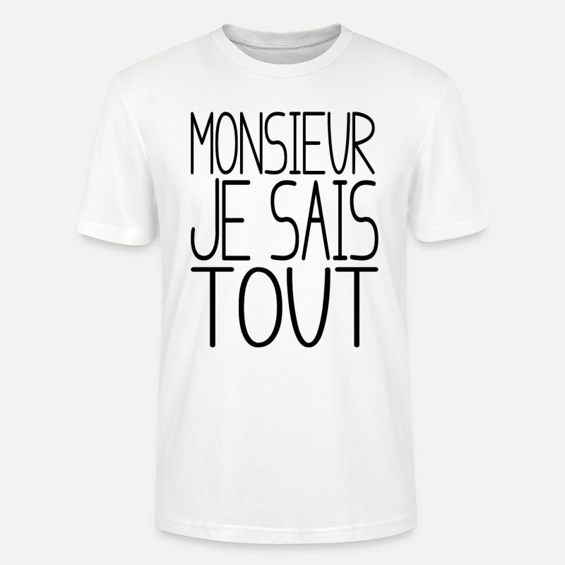 Ich weiß alles. - Stanley/Stella Unisex Bio-T-Shirt CRAFTER - Weiß