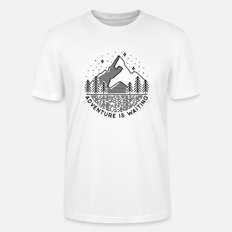 Abenteuerlust - Stanley/Stella Unisex Bio-T-Shirt CRAFTER - Weiß
