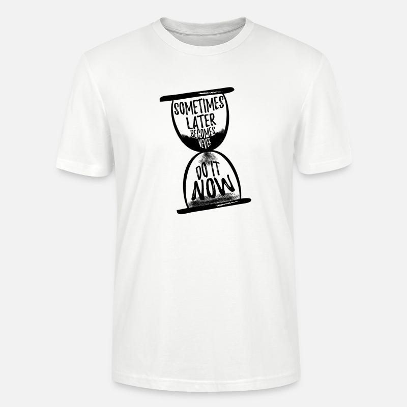 Manchmal wird später nie N - Stanley/Stella Unisex Bio-T-Shirt CRAFTER - Weiß