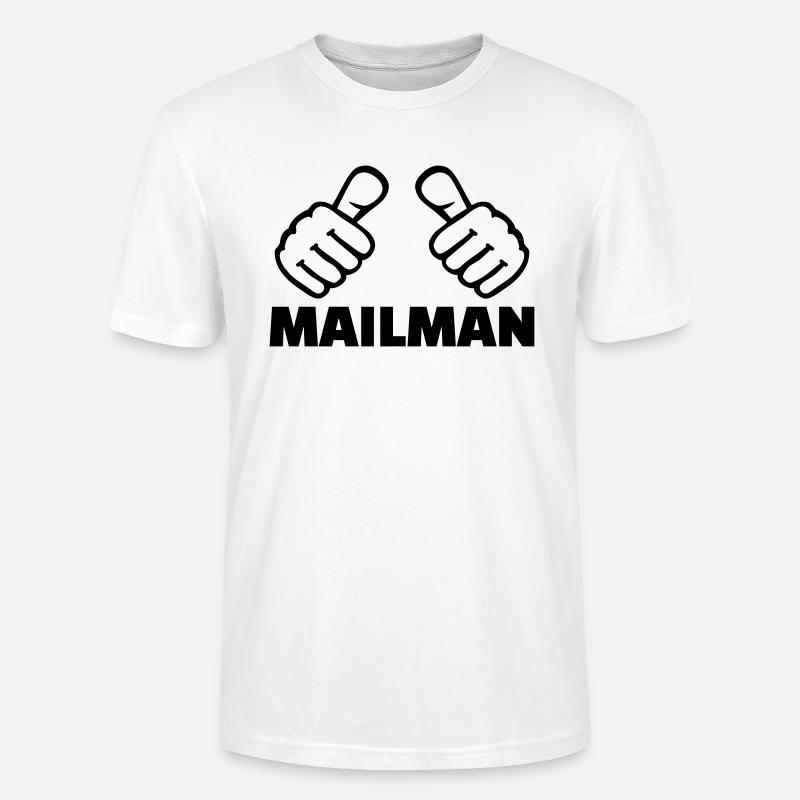 Mailman - T-shirt bio CRAFTER Stanley Stella Unisexe - blanc