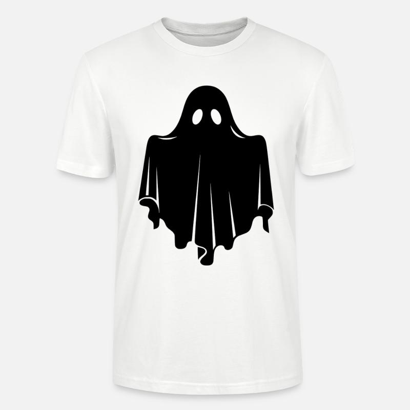 Ghost Boo Halloween Sweat à capuche - T-shirt bio CRAFTER Stanley Stella Unisexe - blanc