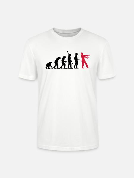 Zombie Evolution (zweifarbig) - Stanley/Stella Unisex Bio-T-Shirt CRAFTER - Weiß